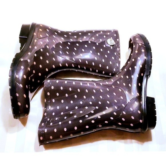 UGG Sienna Polka Dot Design Purple Rain Boots Sz 9 - Picture 9 of 9